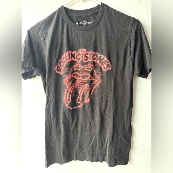 ROLLING STONES Neon Logo Shirt - Picture 1 of 2